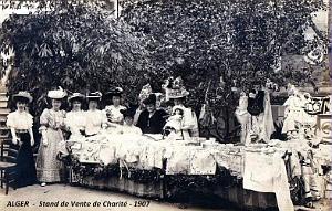 ALGER - STAND DE VENTE DE CHARITE - 1907
